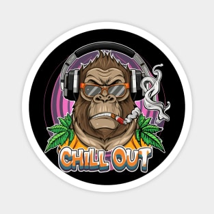 Hip Hop Gorilla Chill Out Artwork Magnet